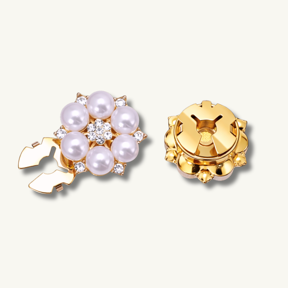 Couvre-Bouton Perles & Diamants